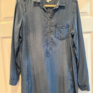 J. Jill Denim Button-Up Dress